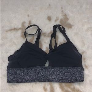 V-neck sports bra